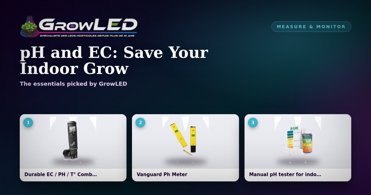 pH and EC: the two measurements that save an indoor grow
