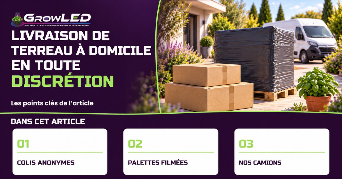 Livraison de terreau à domicile : colis anonymes et palettes partout en France Livraison de terreau à domicile : colis anonymes et palettes partout en France