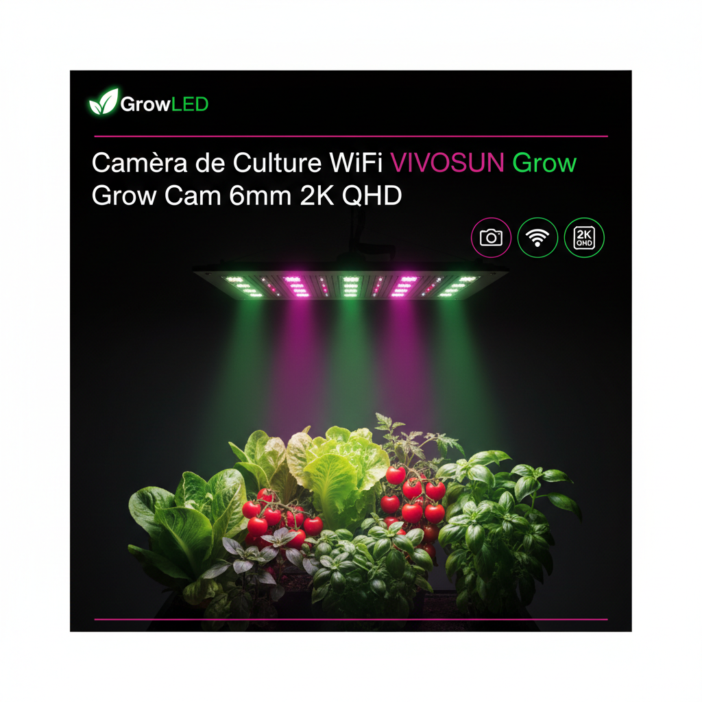 VIVOSUN Grow Cam 6mm 2K QHD WiFi Grow Camera