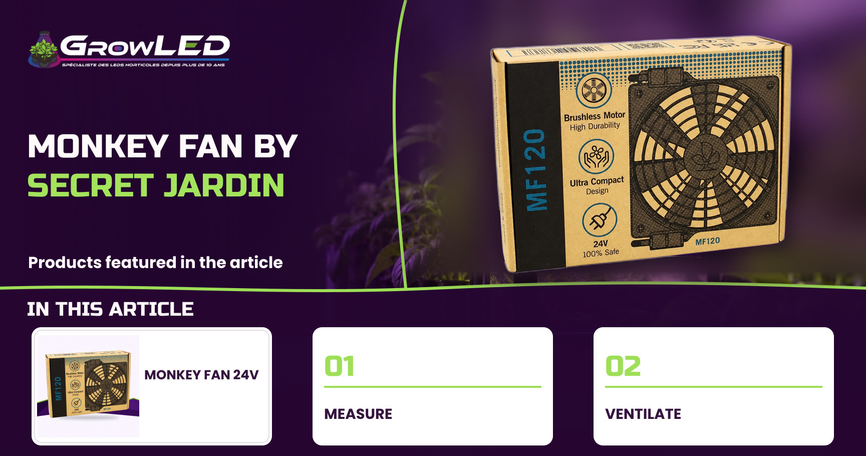 Presentation of the new Monkey Fan 24W Square Fan from Secret Jardin